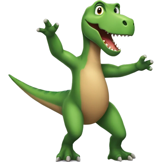 Dinosaurio bailando emoji