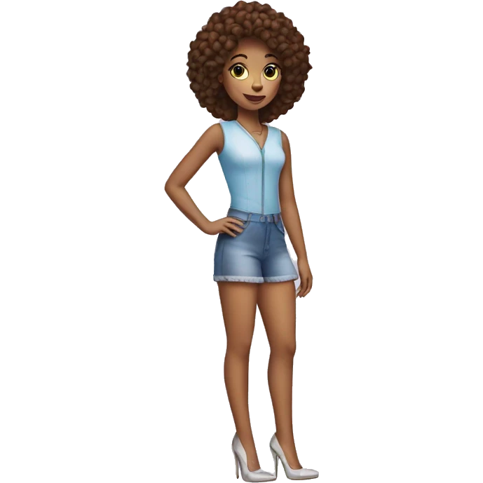 The girl in sky high heels emoji