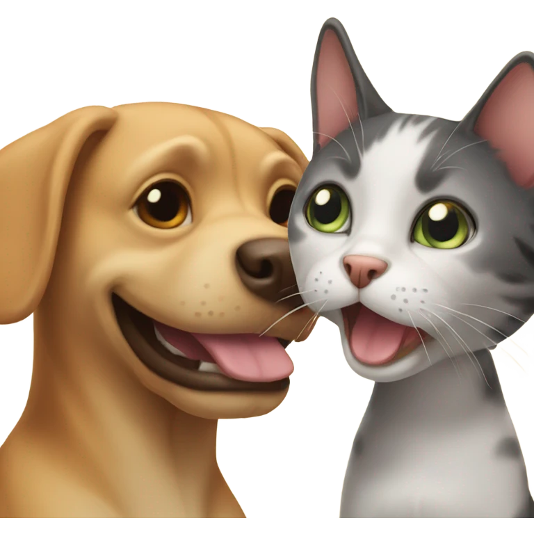 Dog and cat emoji
