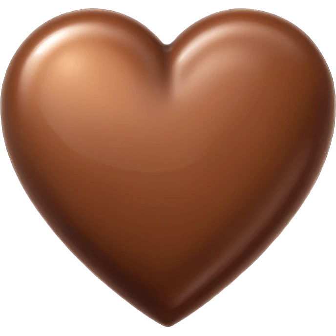 Brown heart emoji
