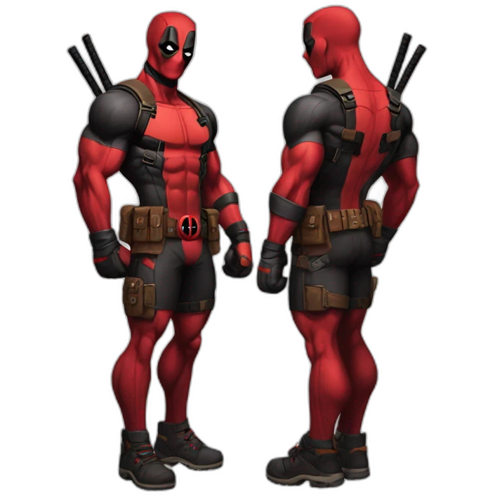 Deadpool most muscular emoji