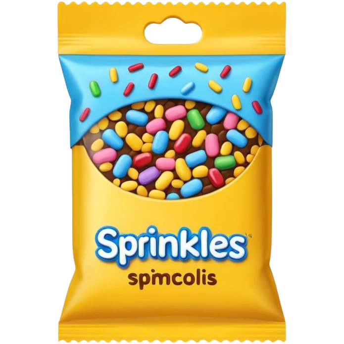 sprinkles in a packet emoji