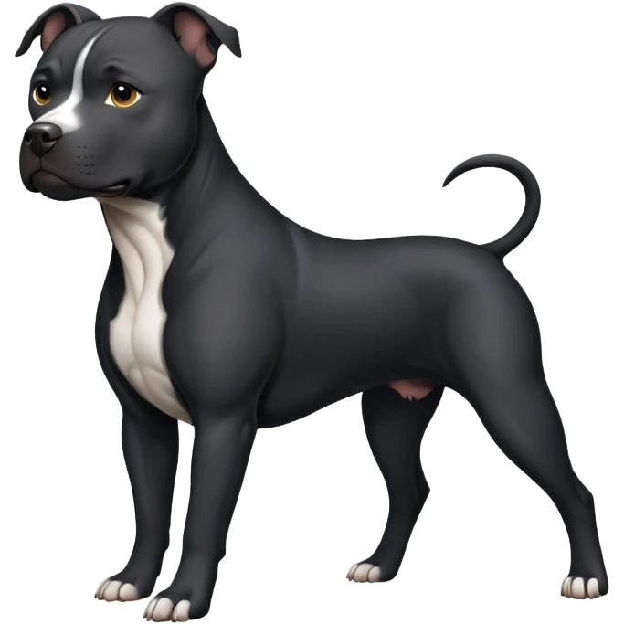 Black pitbull emoji
