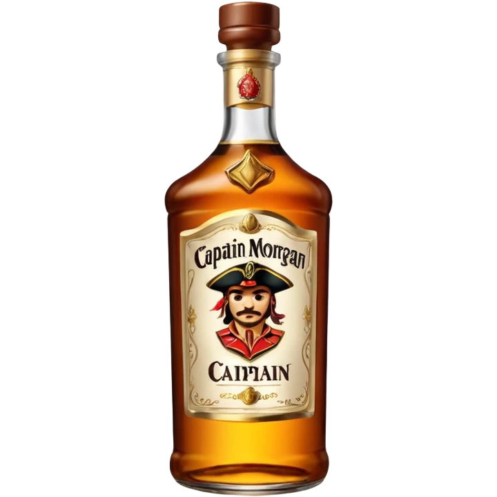 Bouteille de Captain Morgan emoji
