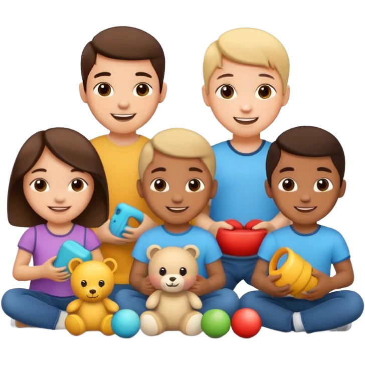 Cute kids emoji