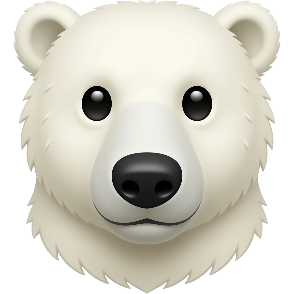 polar bear head and shoulders emoji
