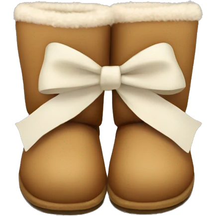 uggs with a bow emoji