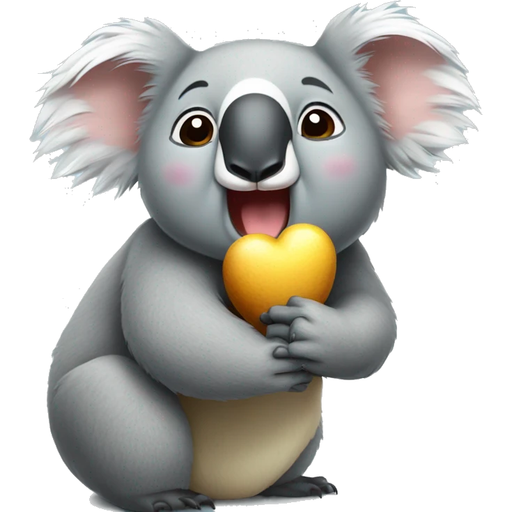 Koala lanzando un beso  emoji