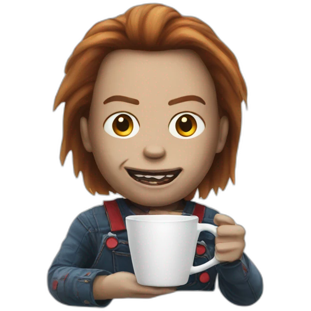 coffee chucky emoji