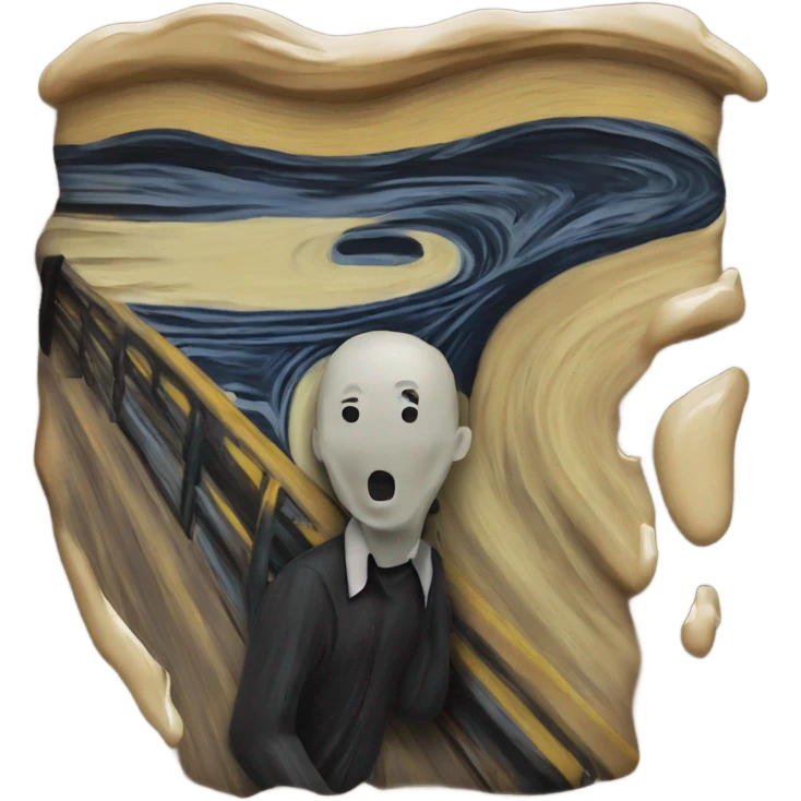 The scream painting emoji