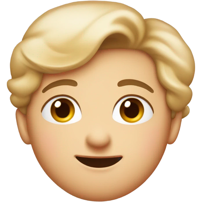 The flirt kiss wink emoji with no wink and blushing  emoji