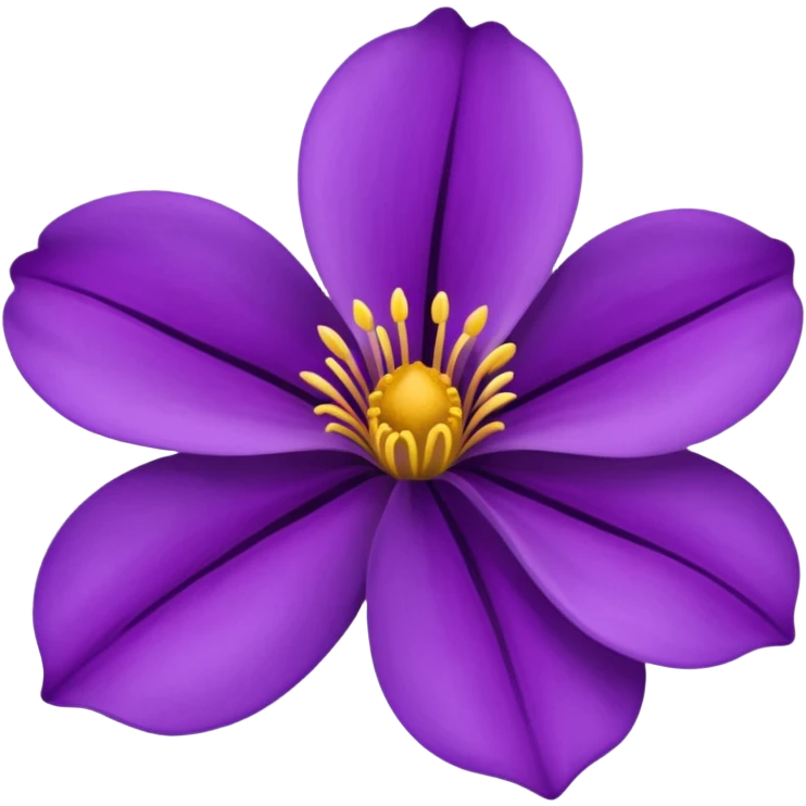 detailed purple flower emoji
