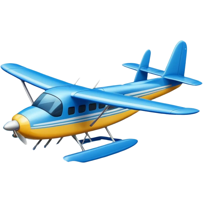 seaplane flying over water emoji