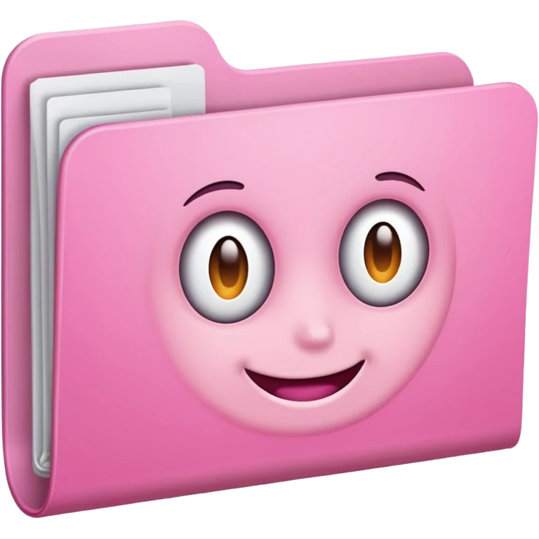 simple pink folder emoji