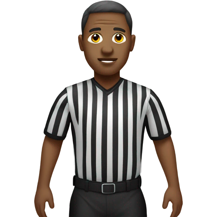 Blind referee emoji