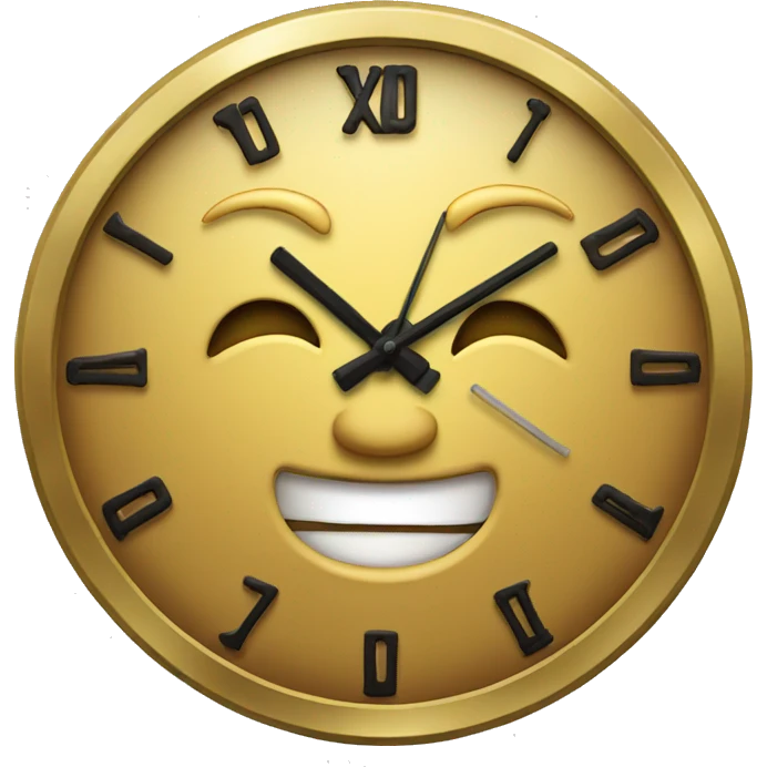 Coin clock emoji