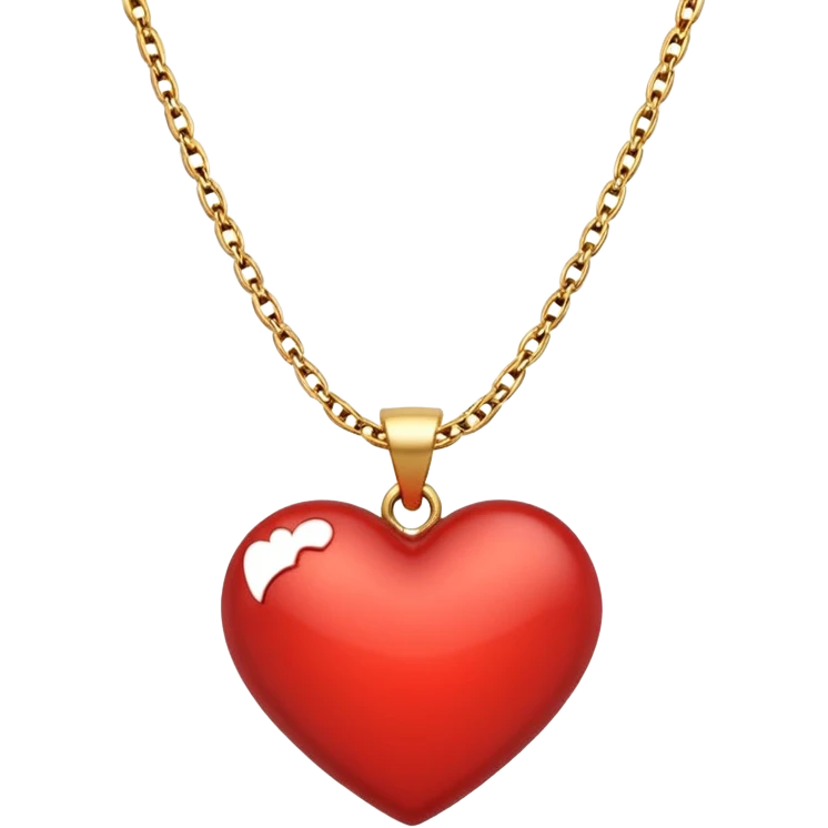 heart necklace emoji