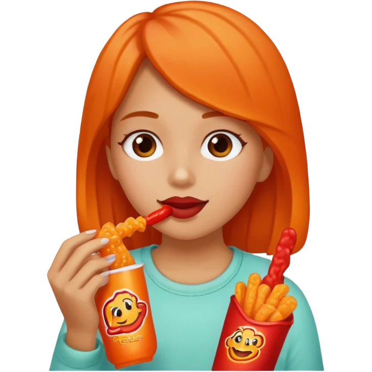 Hot Cheeto girl  emoji