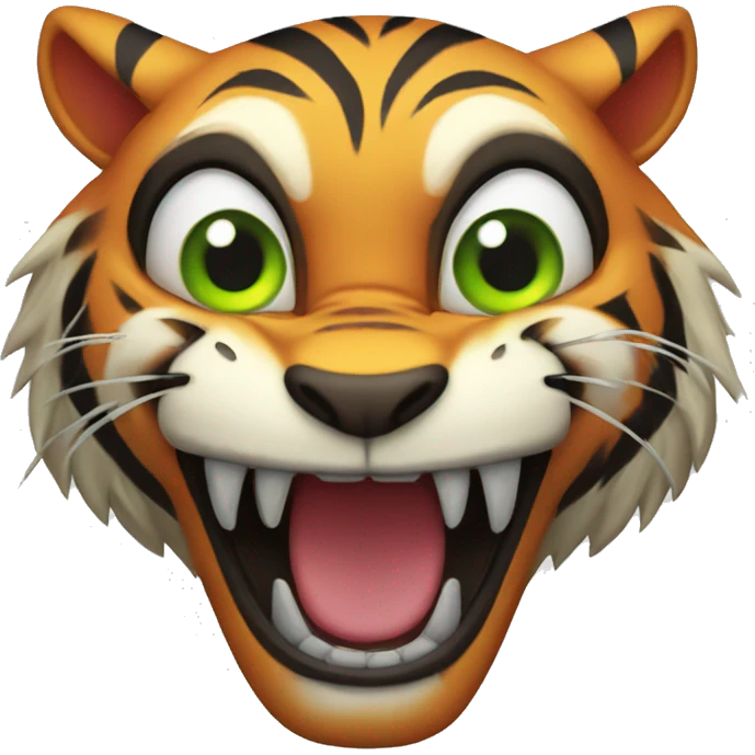 Scary Rawring Tiger emoji