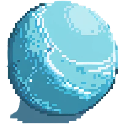 icy blue Uranus planet emoji