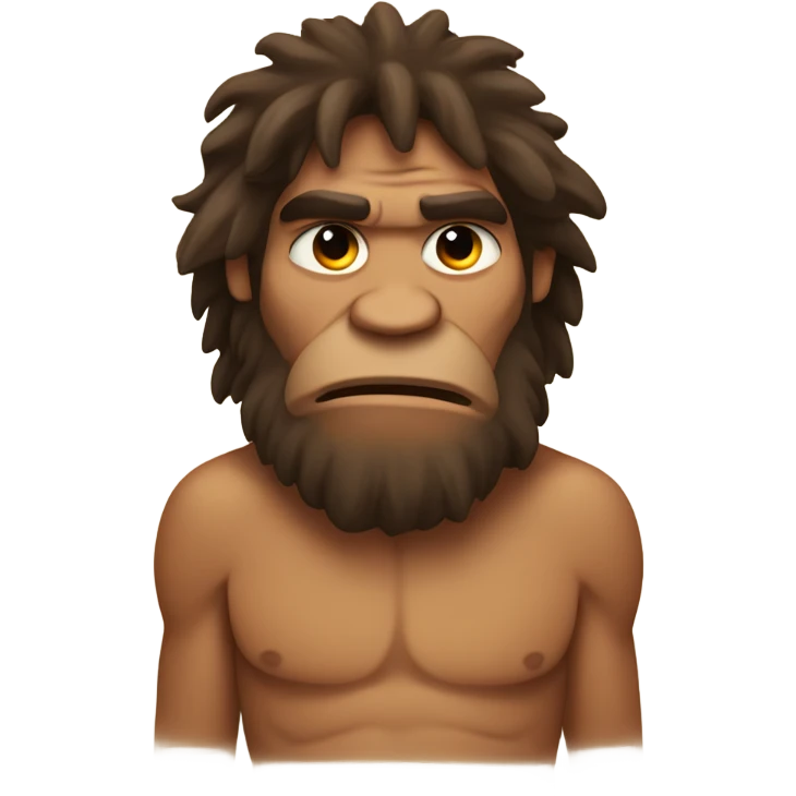 Caveman snoozing  emoji