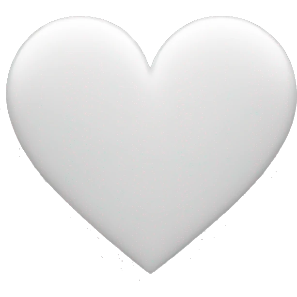 Heart white emoji