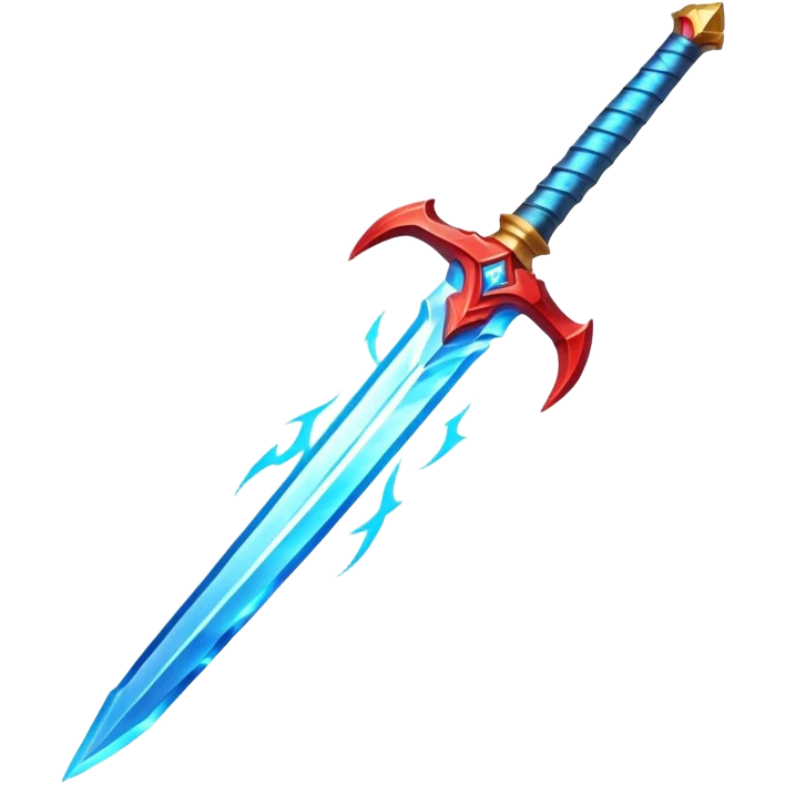 Fire sword x lightning x ice x wind emoji