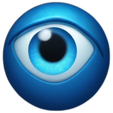 blue planet with eyes emoji