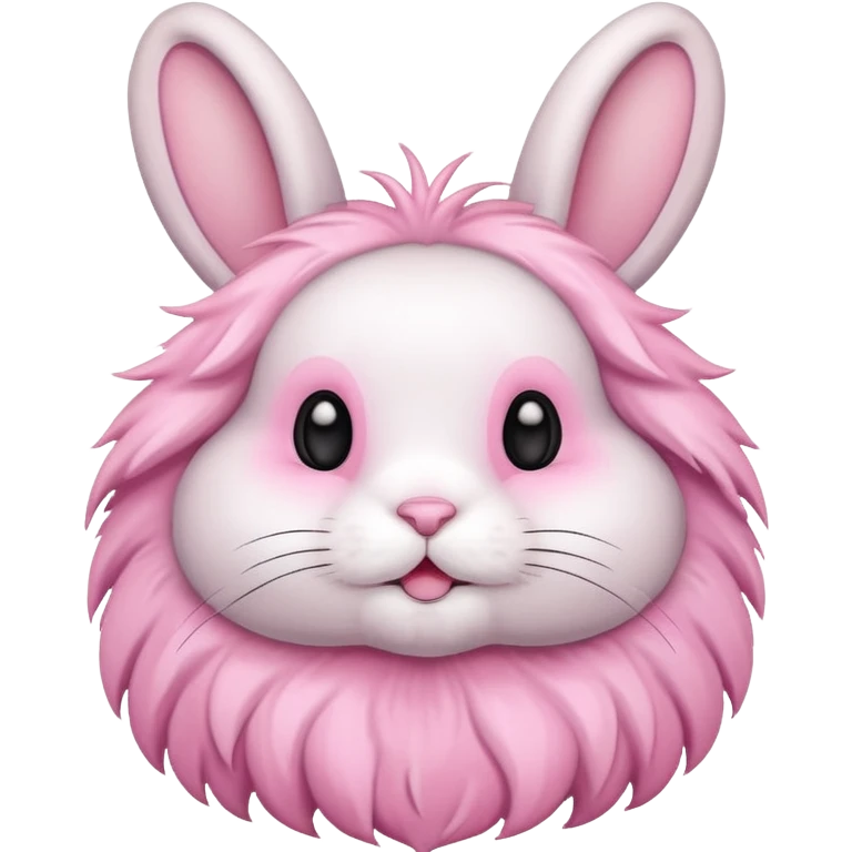cute rabbit pink emoji