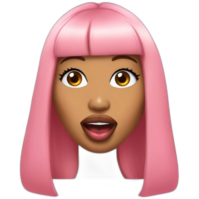 Nicki Minaj with tongue out emoji