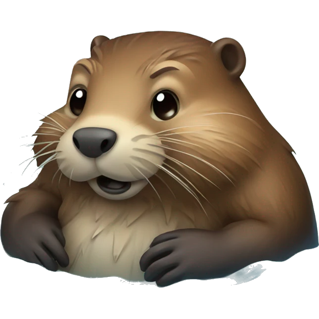 beaver in water emoji