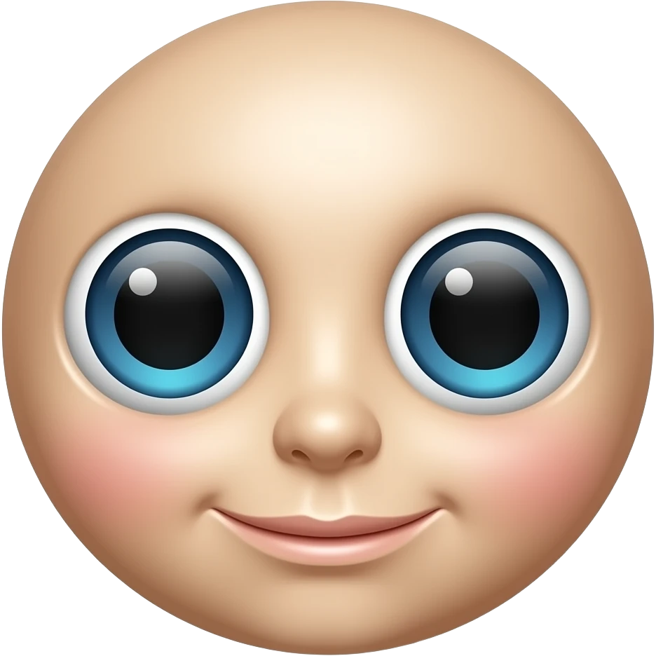 Kawaii round glossy sleepy face emoji emoji