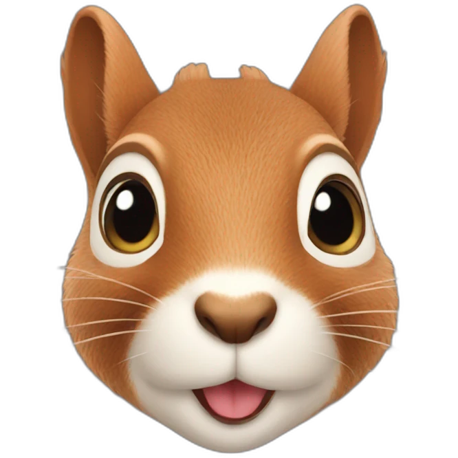 squirrel shows-heart emoji
