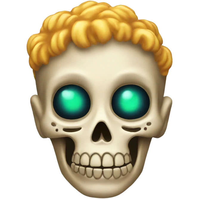 Una calavera explotando emoji
