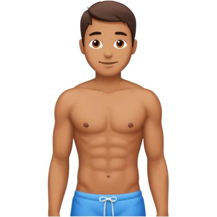 Man clothing less emoji