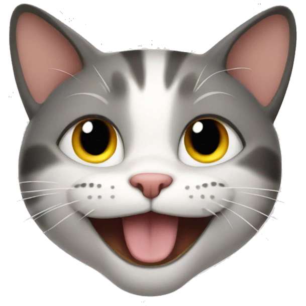 Happy cat emoji
