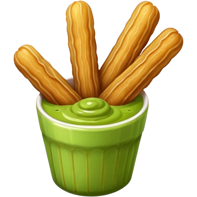 churros and matcha sauce emoji