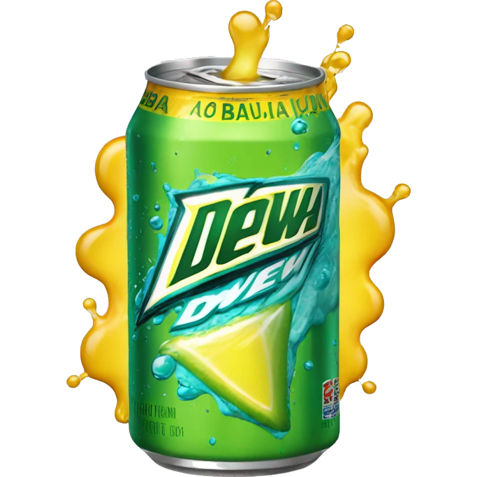 aqua Mountain Dew Baja Blast drink emoji