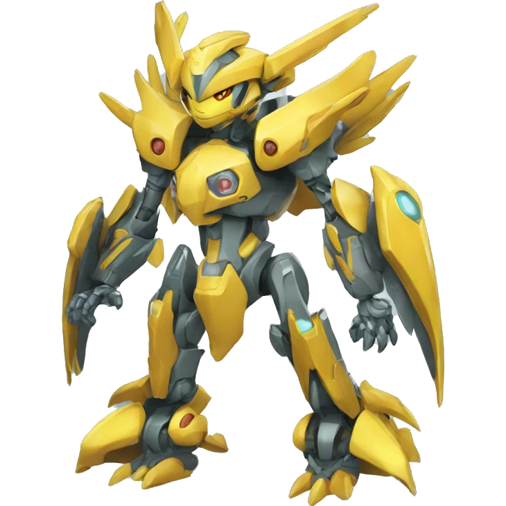 Futuristic Mechanical Pokémon-Medabot-Dragon full body emoji