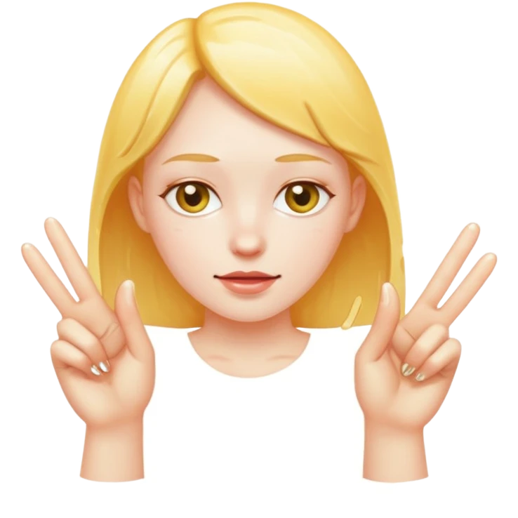 2 fingers in a pussy emoji