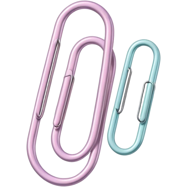 pastel paper clip emoji