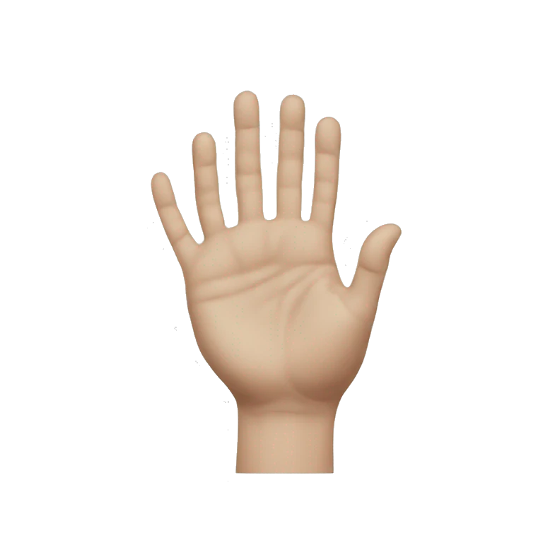 Hand in the shape of an F emoji