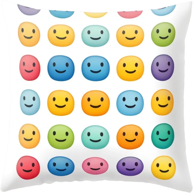 Cozy Eclectic throw pillow emoji