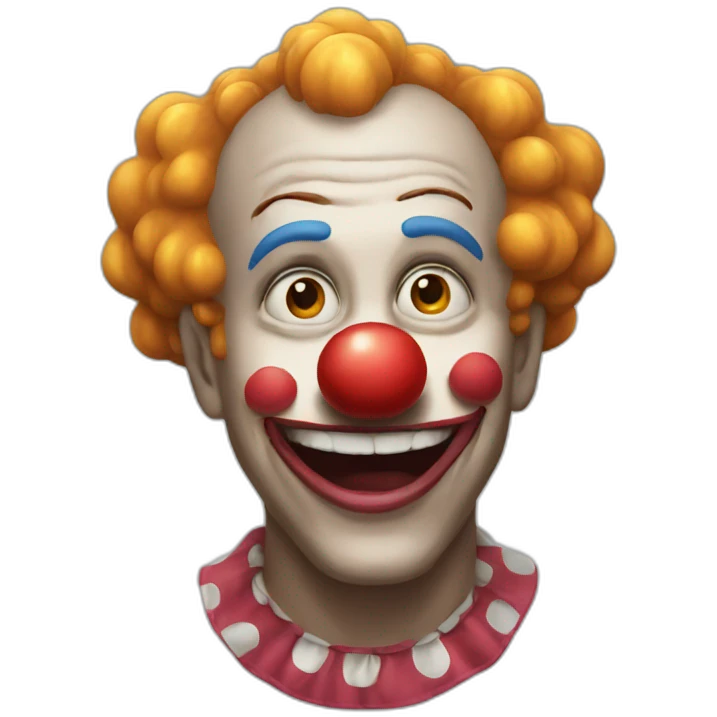 clown realizing it was worth it emoji