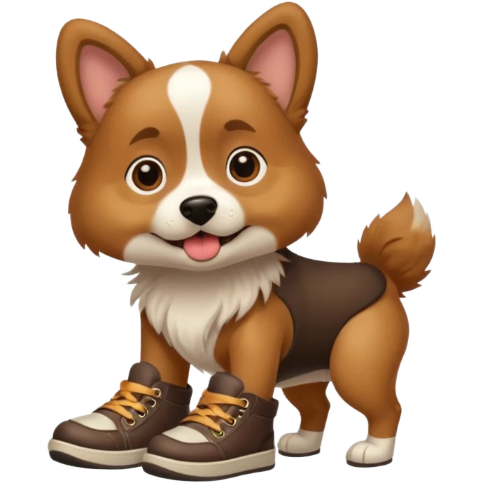 Dog wearing shoes  emoji