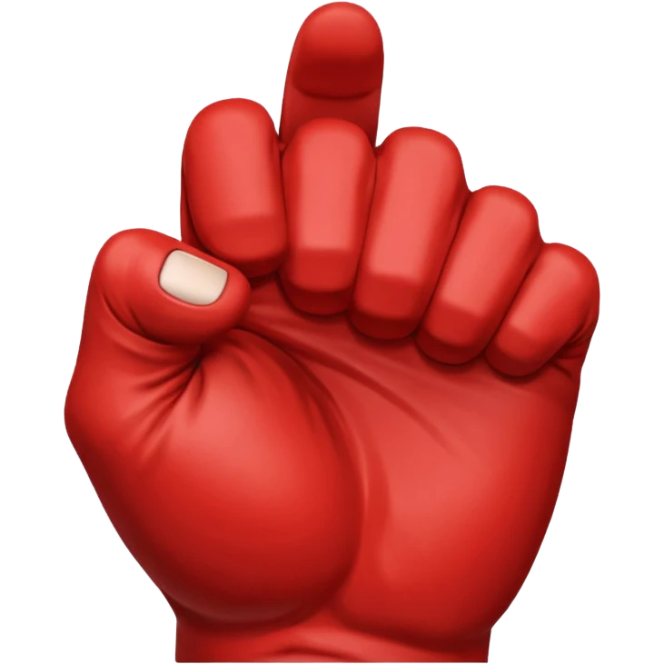 Saitama red hand punch emoji