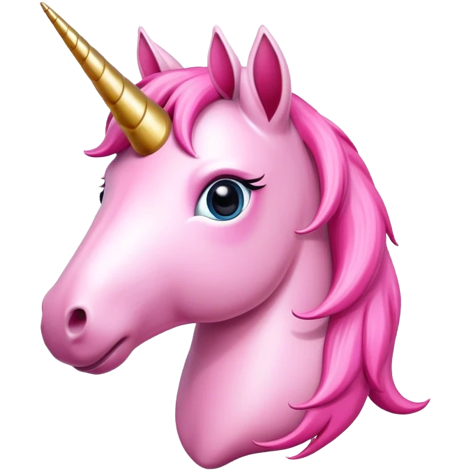 Unicornio rosado  emoji