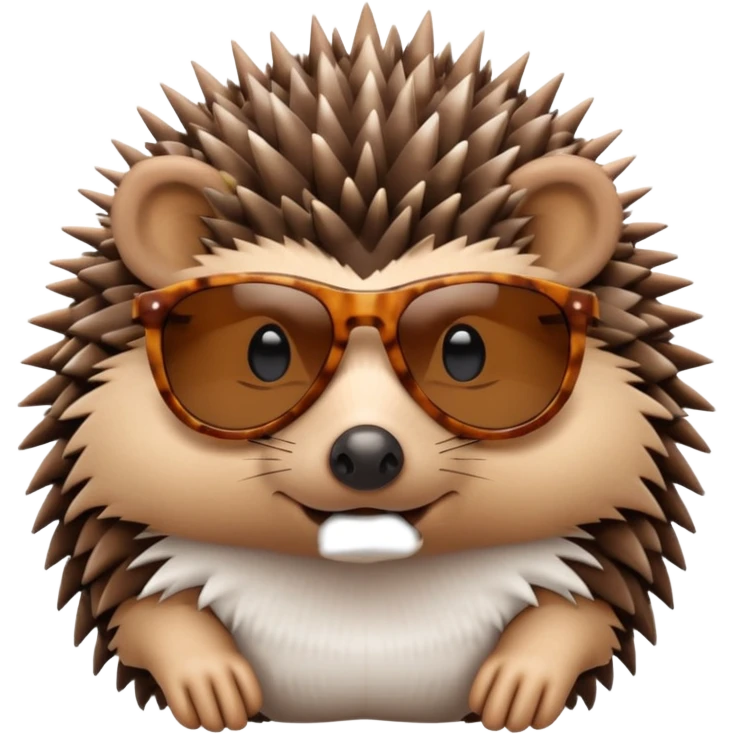 hedgehog with sunglasses emoji