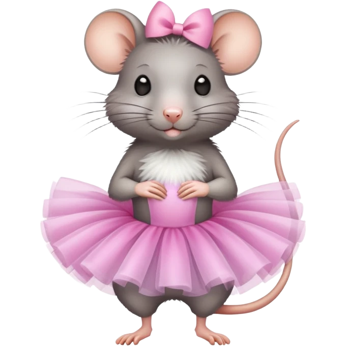 rat wearing tutu emoji