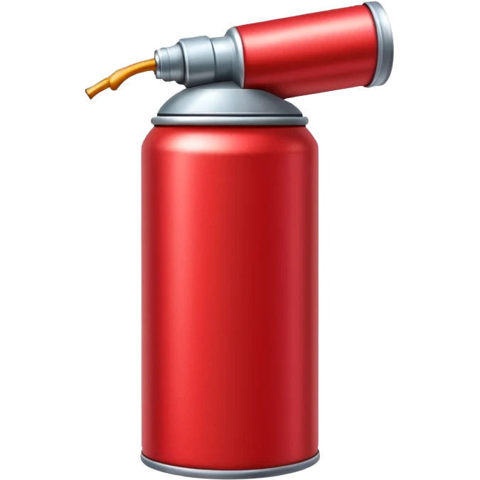 red spray can emoji